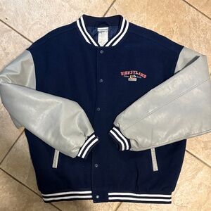 Disneyland Varsity Jacket with Gray Sleeves